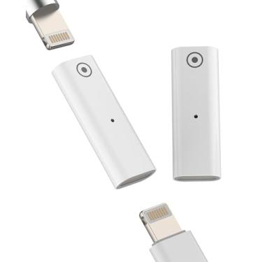 Imagem de Adaptador Lightning fêmea para Lightning fêmea (pacote com 2) para Apple Pencil 1ª geração para carregador de caneta, acessório, carregador de substituição, conversor de tablet Stylus