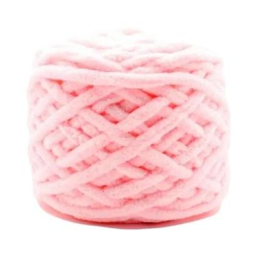 Imagem de Cachecol De Lã Grossa Multicolorido Tricotado Com Efeito De Tira De Ge