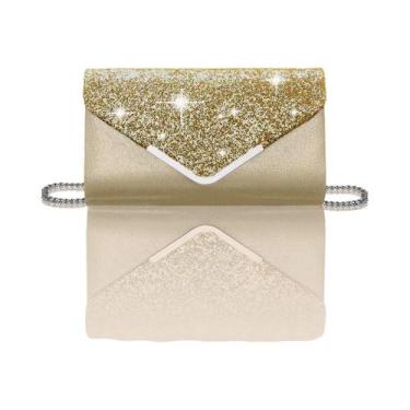 Imagem de Bolsa Clutch Envelope Feminina Brilhante E Elegante Para Festas, Casam