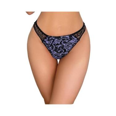 Imagem de Calcinhas Sexy De Renda Para Mulheres, Lingerie Respirável E Elástica,
