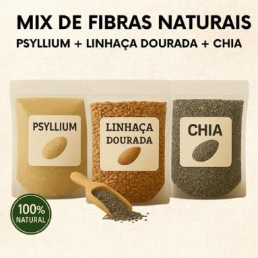 Imagem de Mix de Linhaça, Chia e Psyllium 100% Natural 250g cada - Zênzero Empór