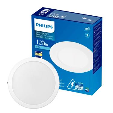 Imagem de Plafon embutir Philips redondo 12W branca fria 6500K BV Ø17