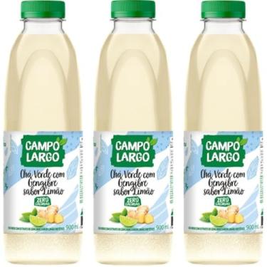 Imagem de Chá Verde C/Gengibre e Limão 900ml Campo Largo Kit 3 Unid