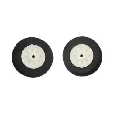 Imagem de Conjunto De 2 Rodas De Espuma De Alta Qualidade Para Aeromodelos, Vári