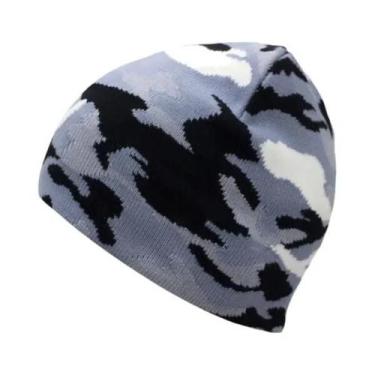 Imagem de Gorro De Inverno Camuflado Tricotado Quente Para Homens E Mulheres, Bo