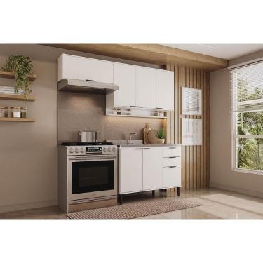 Imagem de Cozinha Modulada Carraro Alpha Alpha 3 Peças (2aéreos+1balcão) C3p30 Branco-carraro