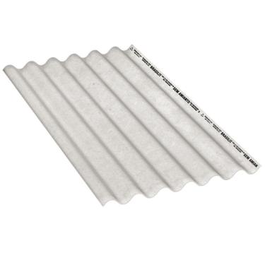 Imagem de Telha De Fibrocimento Ondulada 6 Mm 2,44 X 1,10 Metros - Brasilit Telha Ondulada 6mm 2,44x1,10m Crfs