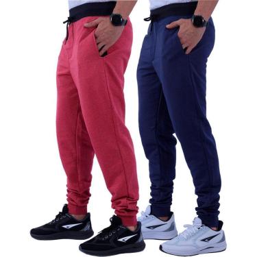 Imagem de Kit 2 Calças Masculina MXD Conceito Moletom Slim Fit Cores Cor:;Tamanho:GG;Gênero:Masculino-Masculino