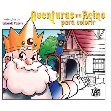 Imagem de Aventuras no Reino Para Colorir - TAVERNA DO REI EDITORA, Sortido