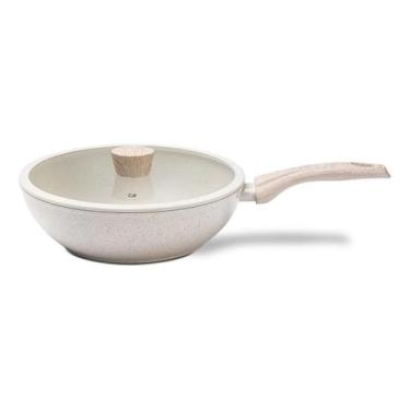 Imagem de Frigideira Wok com tampa Sirius 28cm 3,4lts Indução Brinox