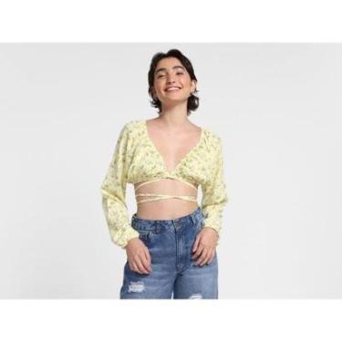 Imagem de Top Cropped Vista   Manga Longa Amarração-Unissex