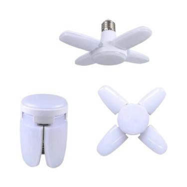 Imagem de Lâmpada LED E27 Branca Dobrável 6500K Para Luzes De Teto Residenciais,