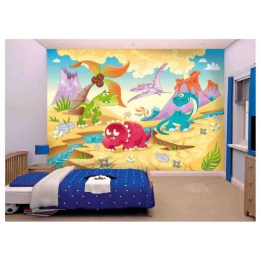 Imagem de Papel De Parede Infantil Dinossauros Kids 3D Azs60
