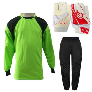 Imagem de Kit De Goleiro TRB + Luva De Goleiro Infantil Internacional DRB Goalkeeper-Unissex
