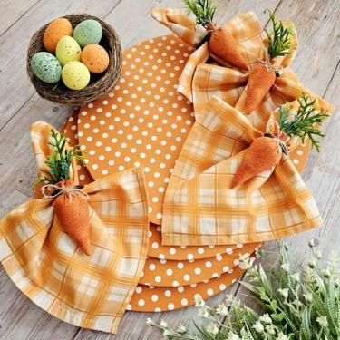 Imagem de Kit Mesa Posta Páscoa Verde  01 Capa + Guardanapo + Anel - MSD