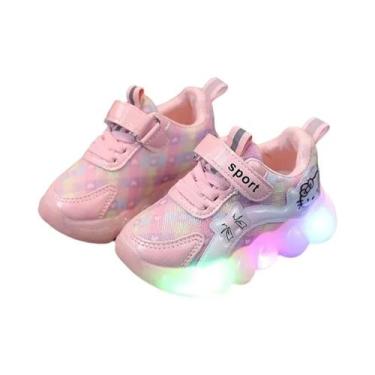 Imagem de Tênis Casuais Antiderrapantes Com Luz LED Para Meninas, Calçados Para 
