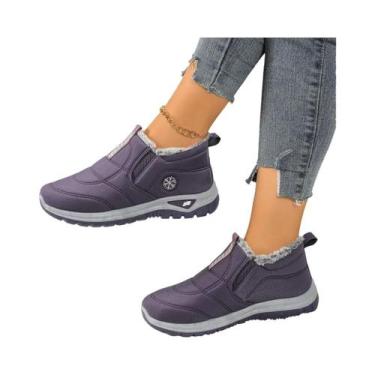 Imagem de Botas De Inverno Femininas Quentes E Antiderrapantes Para Outono E Inv