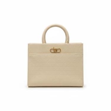 Imagem de Bolsa Beira Rio Matelassê Creme Alça Dupla Essencial-Feminino