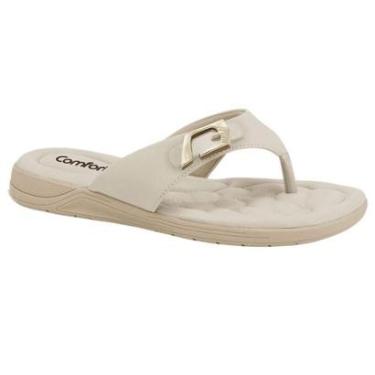 Imagem de Chinelo Feminino Comfort Flex Conforto Ortopédoco Fascite Plantar Esporão Ultrasoft Ref: 80405-Feminino