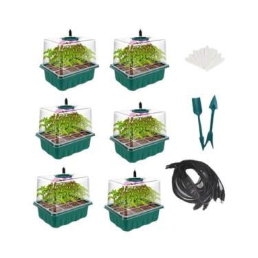 Imagem de Conjunto De Caixa Para Mudas Com 12 Compartimentos, 3 Tipos De Luz E 4