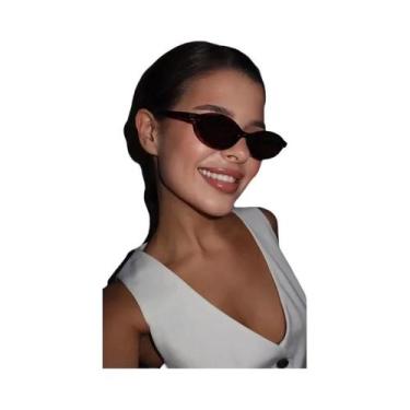 Imagem de Óculos De Sol Elípticos Pequenos Multicoloridos UV400 Para Mulheres De