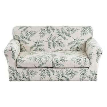 Imagem de Capa para Sofá KRFOONN 3 Peças Elástica para Namoradeira Média