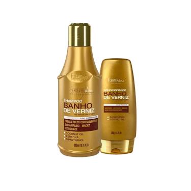 Imagem de Kit Banho de Verniz Shampoo 300ml e Condicionador 200g