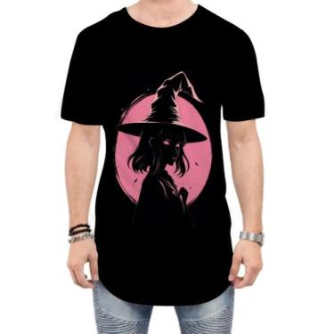 Imagem de Camiseta Longline Bruxa Halloween Rosa 15 - Kasubeck Store®, P
