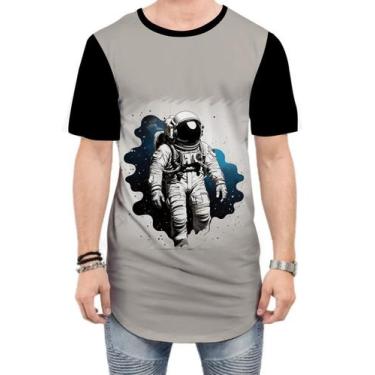 Imagem de Camiseta Longline Astronauta Espaço Espacial Estrelas 2 - Kasubeck Sto