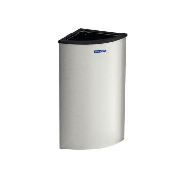 Imagem de Lixeira Abruzzo 110L em Aço Inox para Uso Comercial com Design Moderno Acabamento Inox
