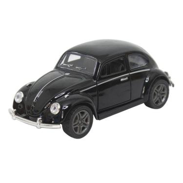 Imagem de Miniatura de Carrinho Fusca Antigo Colecionável com Fricção e Portas Que Abrem em Metal...