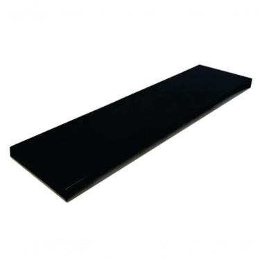 Imagem de Prateleira Simples F031 80x15CM MDF com Suporte para Organização de Ambientes Preto