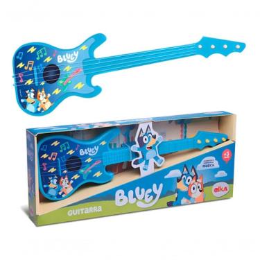 Imagem de Guitarra Bebe Bluey Bingo Violaozinho Violao Infantil Elka Azul