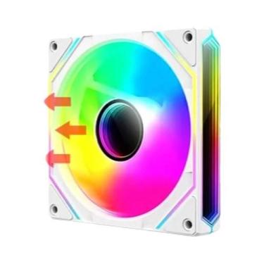 Imagem de Ventilador De Efeito De Luz De Ciclo ARGB De 120mm 800-2000RPM TEUCER 
