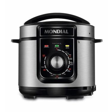 Imagem de Panela de Pressão Elétrica Mondial 220V, Preto - PE-48-5L-I, 220V
