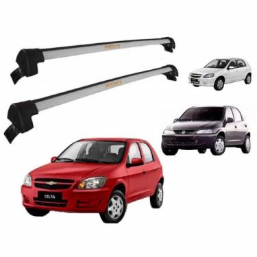 Imagem de Rack de Teto Celta 4P 2000 a 2012 Travessa Prime - Porta - 1063, Prata