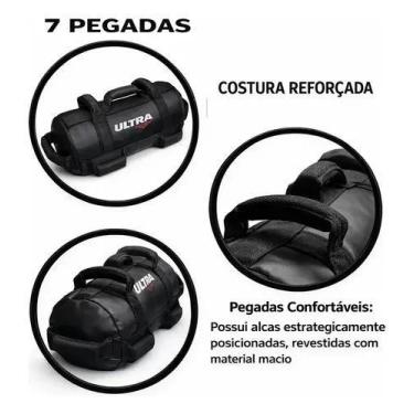Imagem de Power Bag 10kg Sand Bag Bolsa de Peso para Academia Treino Funcional P