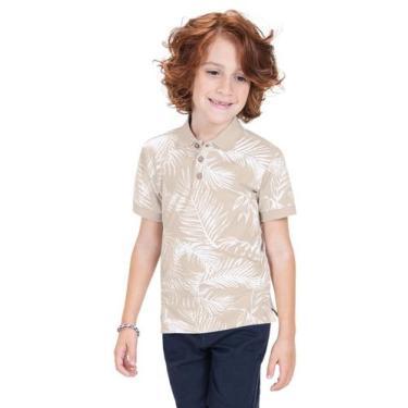 Imagem de Polo Infantil Em Cotton Trick Nick Bege, 1, Bege