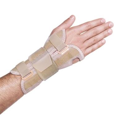 Imagem de Munhequeira Órtese Com Tala Punho Bilateral Kestal,  Bege
