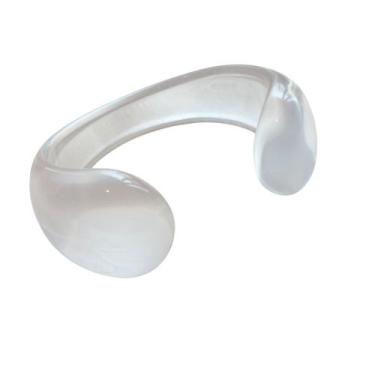 Imagem de Bracelete Acrílico Translúcido com Abertura - - Pistache Acessórios, T