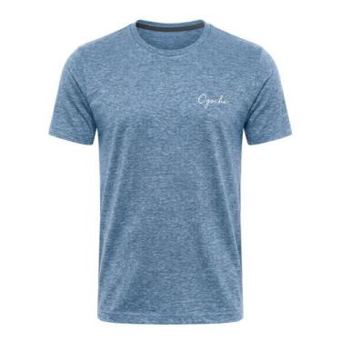 Imagem de Camiseta Básica Masculina Original Ogochi Slim Fit Lisa 100 Algodão Pr