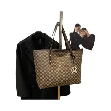 Imagem de Bolsa De Ombro De Couro PU Estampada De Grande Capacidade Para Mulhere