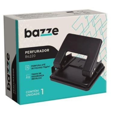 Imagem de Perfurador B6220 - 2 Furros - 20 Folhas - Metálico - Preto - Caixa C/1