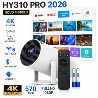 Imagem de Projetor Inteligente Bivolt Hy310 Pró 2026 Modelo Novo Grande 570 ANSI