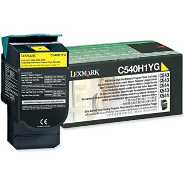 Imagem de Lexmark Cartucho de toner C540H1YG C540 C543 C544 X543 X544 (amarelo) em embalagem de varejo