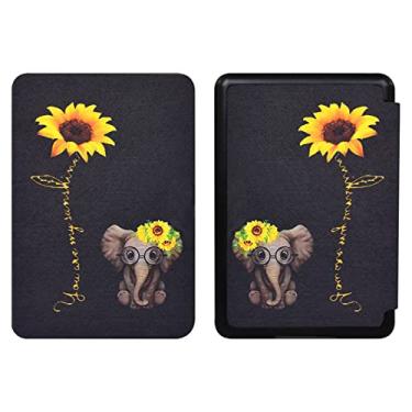 Imagem de CCOO Nova capa para Kindle Basic com alça de mão (10ª geração/lançado apenas em 2019/modelo aplicável: J9G29R), capa inteligente para hibernar/despertar automática