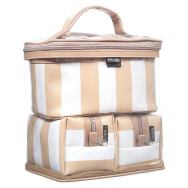 Imagem de Frasqueira Transparente Com 3 Necessaires Diversas Estampas