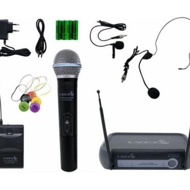 Imagem de Microfone Sem Fio Mao Headset Lapela Vhf Vh02Max Mhl Lyco