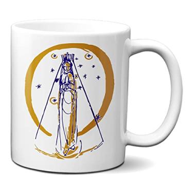 Imagem de Caneca Nossa Senhora Aparecida Leva A Jesus A Nossa Prece (Branca)
