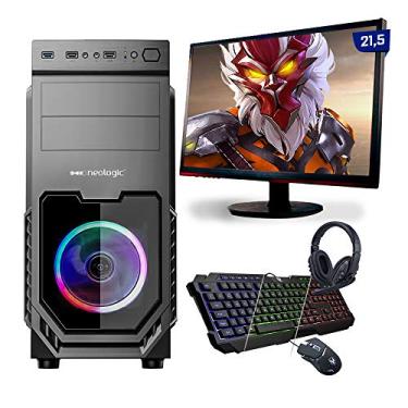 Imagem de Kit PC Gamer Neologic Start NLI81626 Ryzen 3 3200G 8GB (Radeon Vega 8 Integrado) 1TB + Mon 21,5"